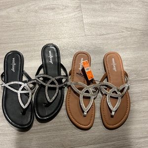$20 pair of sandals 2 sets never worn